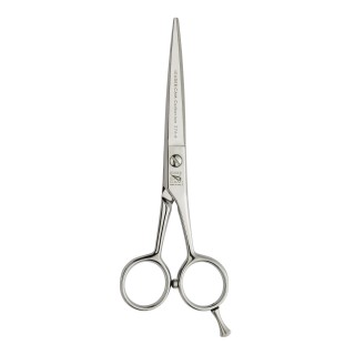 LEADER CARBONIUM scissors size 6.5, micro-toothed